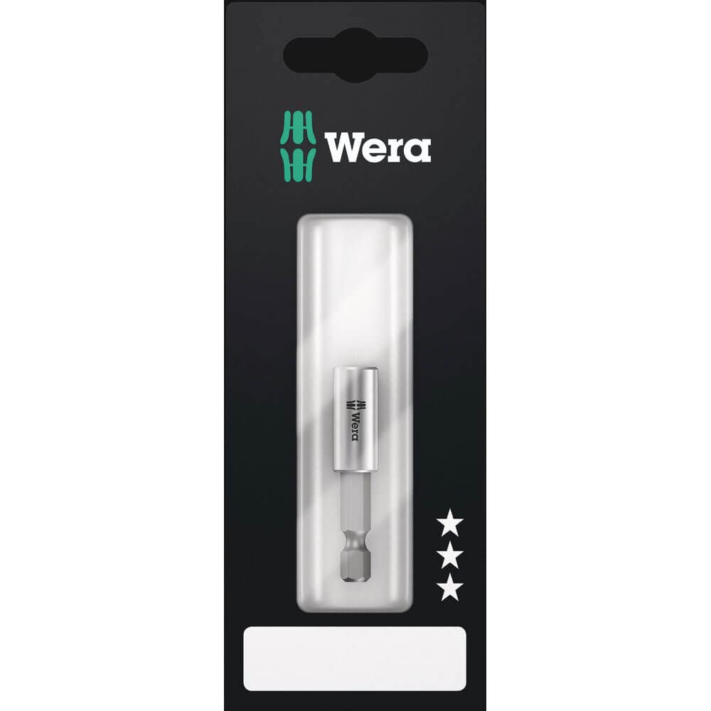Wera Multi-Colour 899/4/1 Sb Universal Bit Holder With Retaining Ring And Magnet, 1/4" Drive X 75 Mm, 05073357001