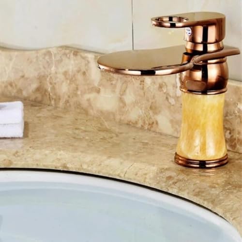 Robinet de lavabo rétro or rose pour remplacer un mitigeur classique - 2