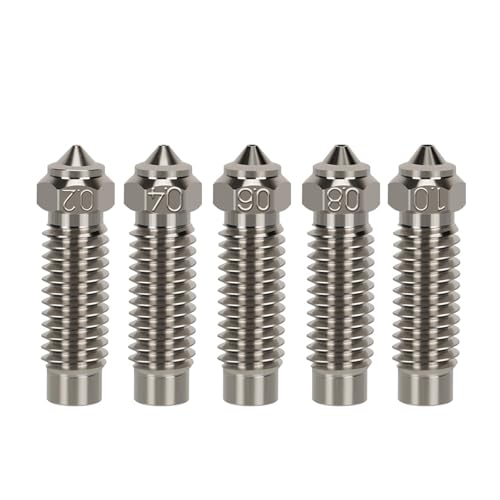 Image of 10pcs for ELEGOO Neptune 4 Plus /4 Max Copper Plated Nozzles 3D Printer Parts 1.75mm Nozzle for elegoo Neptune 4max 4 Plus(Hard Steel,10pcs 10pcs 1.0mm)