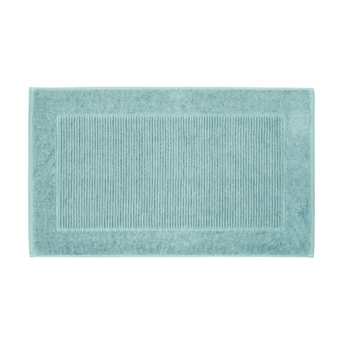 Christy Supreme Bath Mat | 100% Cotton | Super Soft and Plush | Dry Quickly Shower Mat | Heavyweight 1000 GSM | Mineral Blue