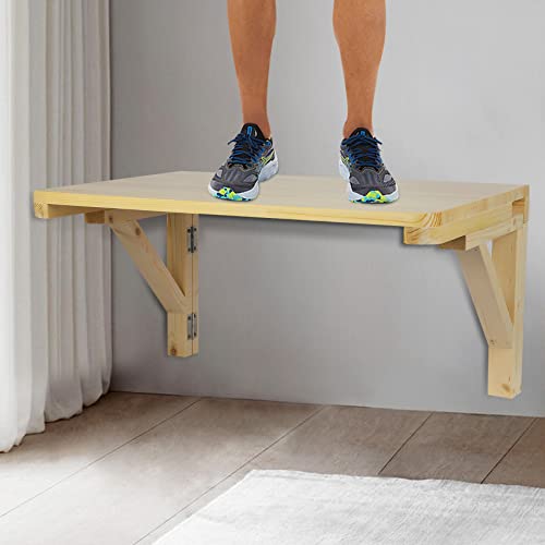 Srora Folding Table Wall Mounted Space Saving，Foldable Wall Mounted Table，Multifunctional Foldable Wall Table，Save Space For Laundry, Study, Dining Room，Wall Table Fold Down (23.6“×15.7“（60Cm×40Cm)） #TOP6