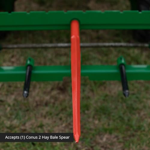 image for Titan Attachments Hay Frame Attachment, 49â€ Hay Bale Spear and Sta