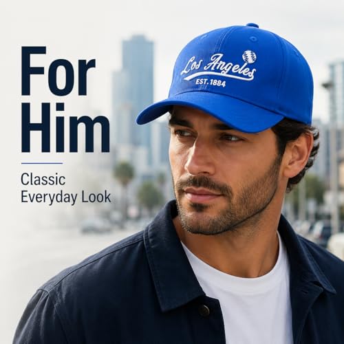 Image of Classic Vintage Embroidered Fashionable Baseball Cap for Men Women Teenager Cap City Hat Adjustable with Gift Box