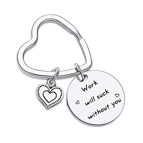 7RVZM Coworker Leaving Gifts for Women Co Worker Appreciation Keychain,