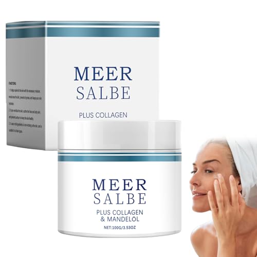 Activo Pomada Marina Contra Manos Y Uñas, Crema Marina Para Piel Seca Y Piel Seca, Pomada De Agua De Mar Para Hidratación Para Todos Los Tipos De Piel (100 g)