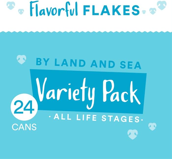 WholeHearted by Petco Grain Free By Land and Sea Flaked Wet Cat Food Variety Pack for All Life Stages 2.8 oz. Count of 24