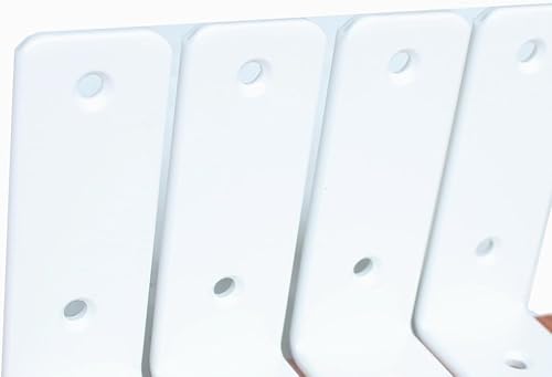 Miniatura 5 de Paquete de 6 unidades de 5 pulgadas de largo x 4 pulgadas de alto x 1.5 pulgadas de ancho, 0.197 in de grosor, soportes de estante de hierro,