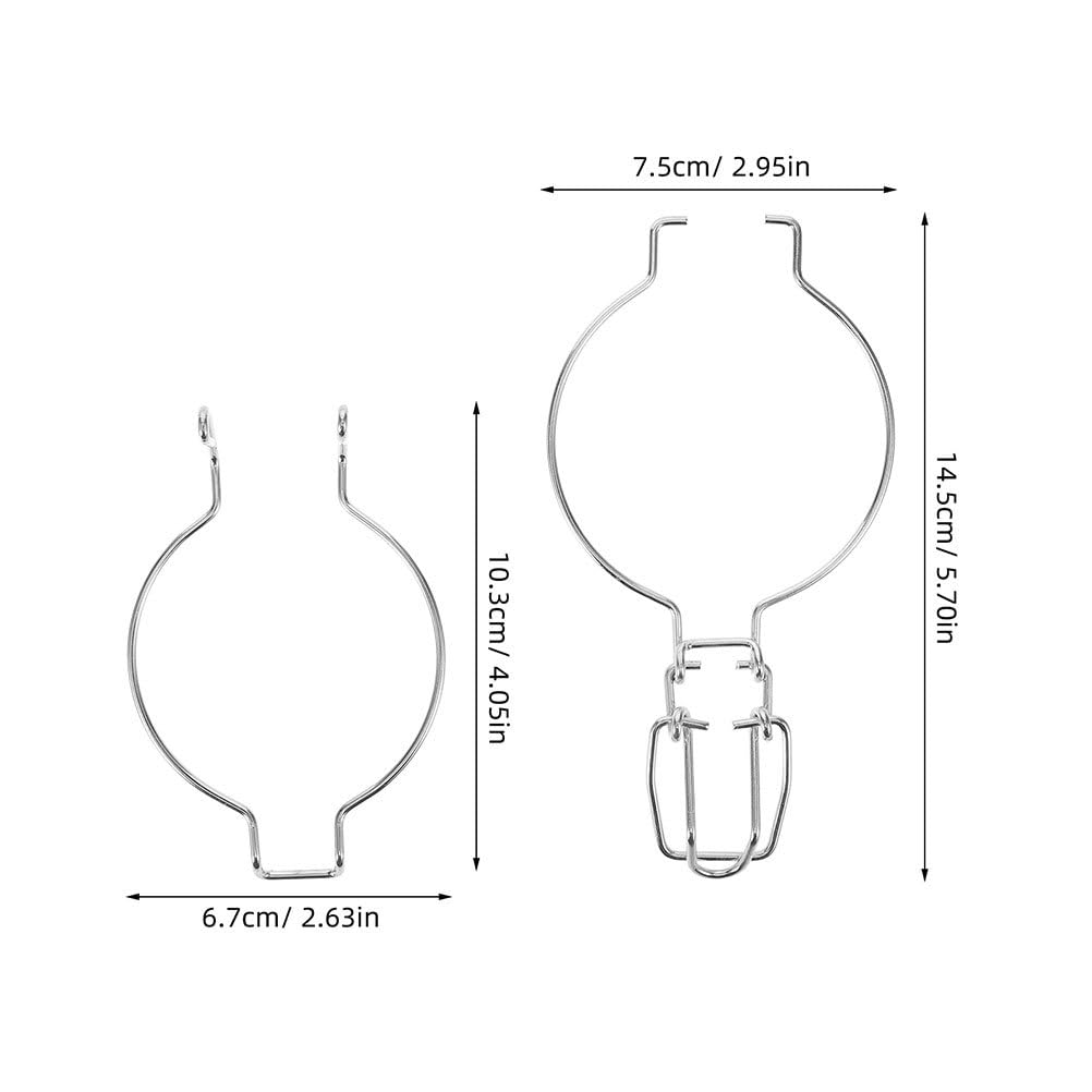 PRETYZOOM Clip di Tenuta in Acciaio Inox per Barattoli di Vetro a Bocca Larga 10 Pezzi Fibbia Chiusura Ermetica Accessori per Conservazione Alimenti E Organizzazione Cucina