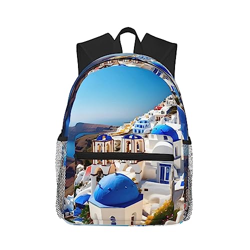 Sac à dos léger Santorini noir : fini le mal de dos en balade