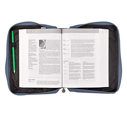Image of Bible Cover Poly Canvas Footprints Medium (14.99)