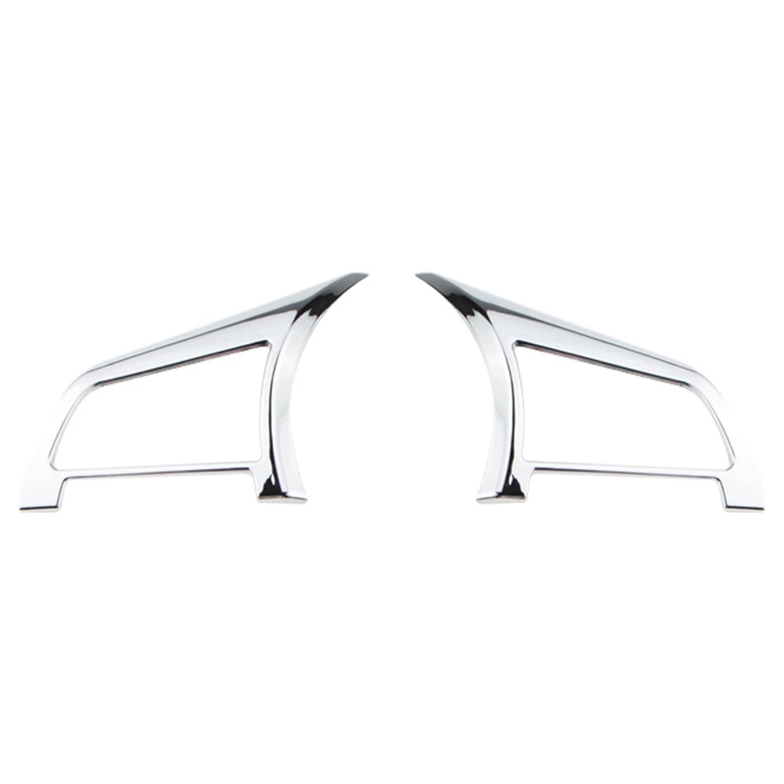 Interior Trim for Nissan for Qashqai J11 for Xtrail T32 for Rogue Car Steering Wheel Panel Cover Trim Sticker Auto Central Inner(2Pc Silver)
