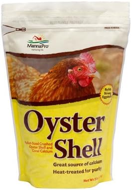 Manna Pro 1000210 Oyster Shell, Pellet Size, 5-Lbs. - Quantity 6