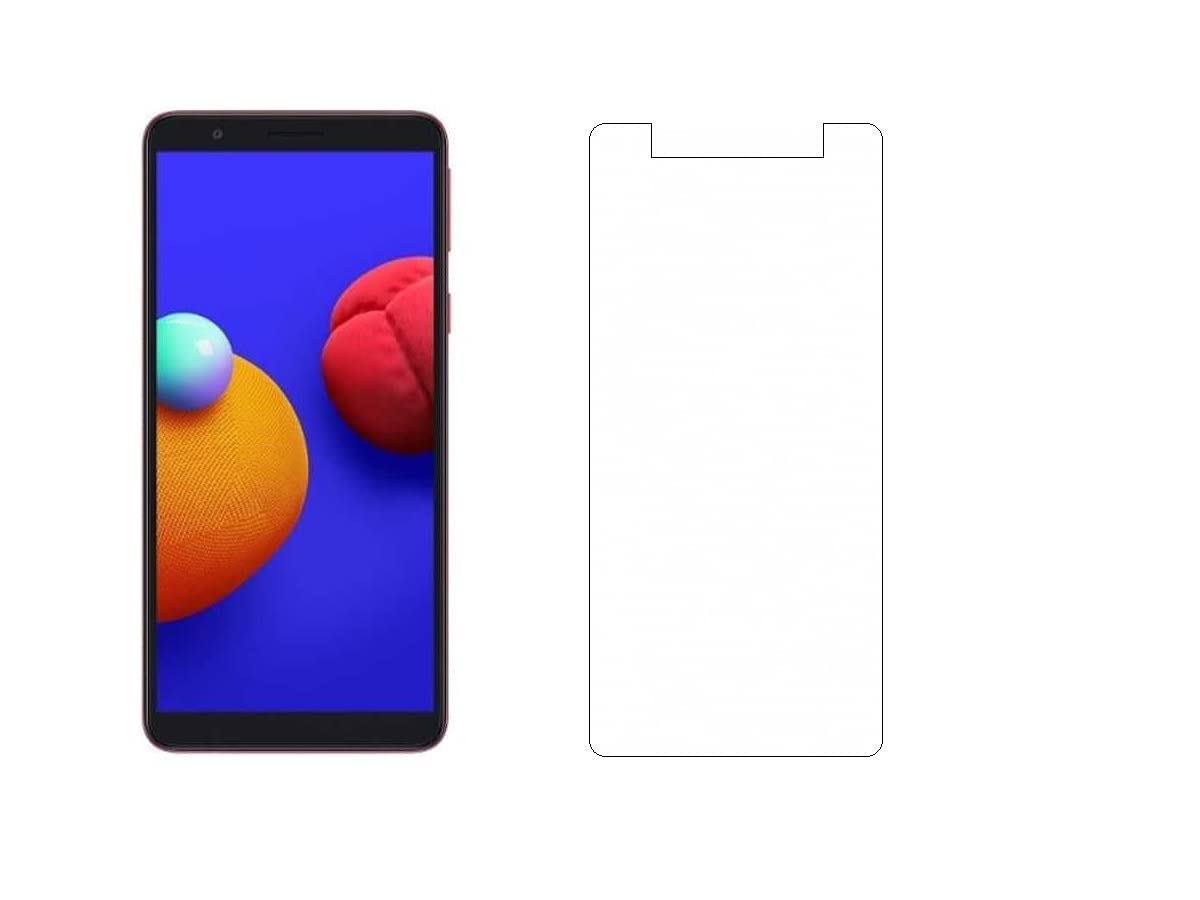 DIGI DECOR Tempered Glass Guard Compatible for Samsung Galaxy A01 Core (Transparent)