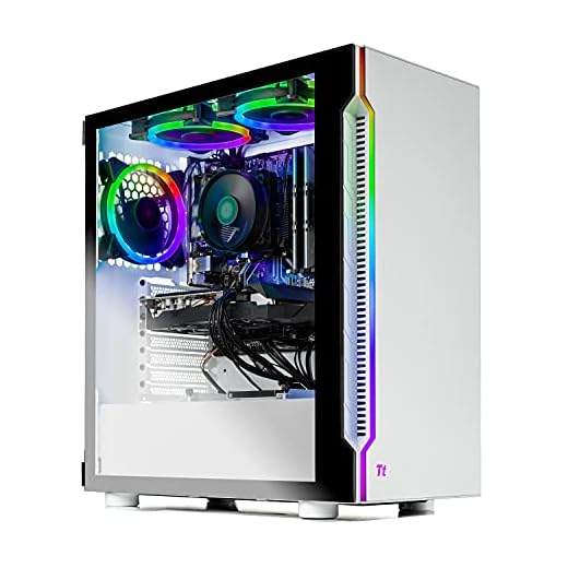 SkyTech Archangel 3.0 Gaming Computer PC Desktop - Ryzen 5 3600 6-Core 3.6GHz, RTX 3060 12GB, 1TB SSD, 16GB DDR4 3200, RGB Fans, AC WiFi, 600W Gold PSU, Windows 10 Home 64-bit, White
