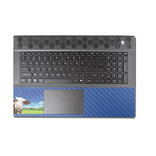 Image of MightySkins Carbon Fiber Skin Compatible with Alienware M18 R1 (2023) Full Wrap Kit - Cow Face | Protective, Durable Textured Carbon Fiber Finish | Easy to Apply & Change Styles | Made in The USA