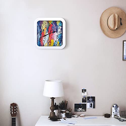 Horloge Murale Grands Chiffres au Format Carré de 26x26cm - 7
