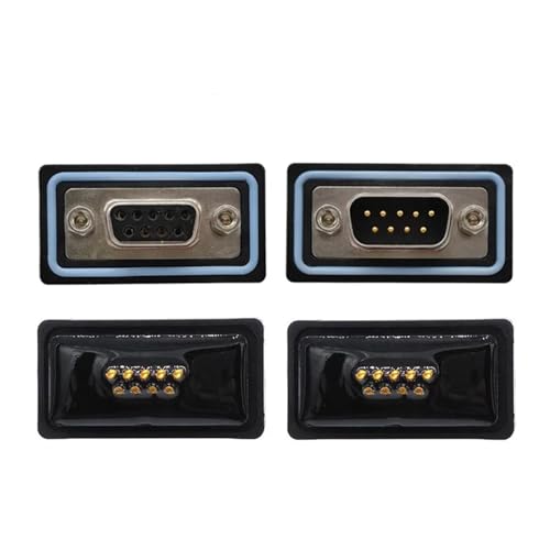 Conector DB9 macho D-SUB con latón chapado en oro 3U para soldar 4