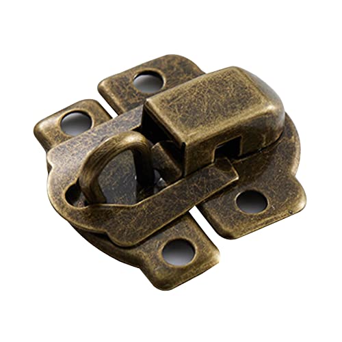 BOLOUY Buckle 10 Pcs Antique Hasps Furniture Buckle Decorative Hasp Retro Jewelry Box for Cabinet Drawer Wooden Crafts Good