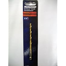 3/16" Drill Bit Titanium-Coated 1/4" Hex Shank QuickLoad