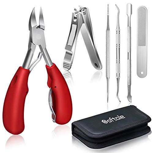 Thick Toenail Clippers Nail Clippers for Ingrown Toenails, Heavy Duty Professional Stainless Steel Toenail Trimmer Nipper for Podiatrist Men Seniors Toenail and Nail Surgical