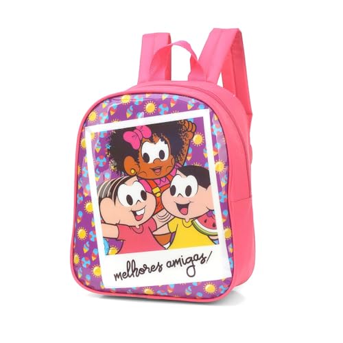 Mini Mochila Costas Mônica e Melhores Amigas Rosa Luxcel
