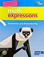 Math Expressions, Homework and Remembering, Grade 4 Volume 1, 9781328743985, 1328743985 1328743985 Book Cover