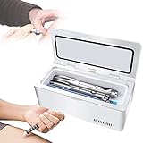 ✔【Refrigerador de insulina】: El diseño del refrigerador médico proporciona una manera conveniente de almacenar medicamentos (como insulina/interferón/hormona de crecimiento/vacuna/gotas para los ojos, etc.) a una temperatura segura.