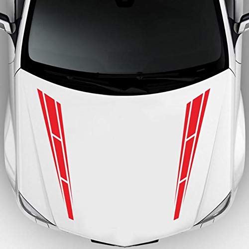 Lanzmyan Universal Hood Decal Sticker Dbs001 Car Hood Racing Body Side Vinyl Modified Stripe Decal Decoration Red #TOP1