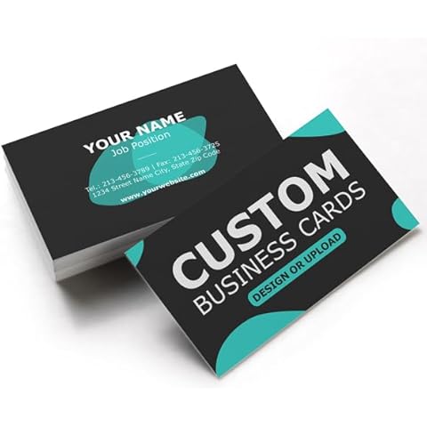 GotPrint Custom Printed Business Cards in 16 pt. with a Matte Finish, Horizontal | Upload Your Design, Logo, Image or Text | Double-sided, Quantities of 100, 250, 500, or 1000, 100 Qty Cover
