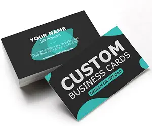 GotPrint Custom Printed Business Cards in 16 pt. Matte Finish, Horizontal, Double-sided, 100 Qty