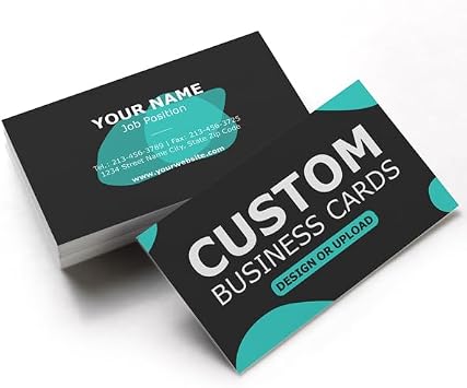 GotPrint Custom Printed Business Cards in 16 pt. with a Matte Finish, Horizontal | Upload Your Design, Logo, Image or Text | Double-sided, Quantities of 100, 250, 500, or 1000, 500 Qty