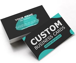 GotPrint Custom Printed Business Cards in 16 pt. with a Matte Finish, Horizontal | Upload Your Design, Logo, Image or Text | Double-sided, Quantities of 100, 250, 500, or 1000, 100 Qty