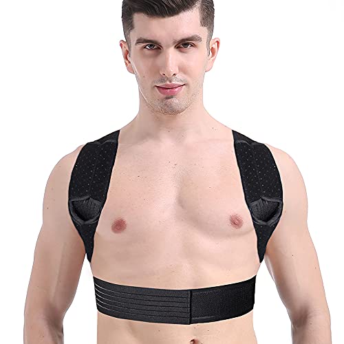 Tapolexng Posture Corrector For Men,Back Straightener Posture Corrector,Magnetic Back Brace Support For Men Spine Clavicle And Shoulder Improves Posture And Pain Relief (X-Large, Black) #TOP1