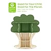 Delta Children Tree Bookcase - Greenguard Gold Certified, Fern Green/Crafted Natural #3