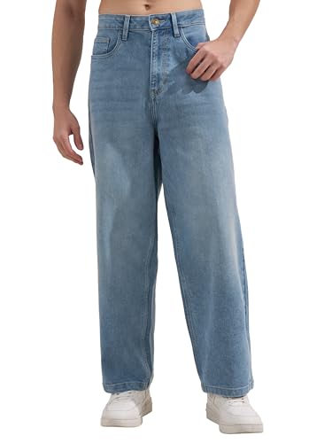 Image of Highlander Men Men's Straight Relaxed Fit Jeans | Stretchable | Everyday Comfort & Style| Jeans for Man|Premium Cotton Blend