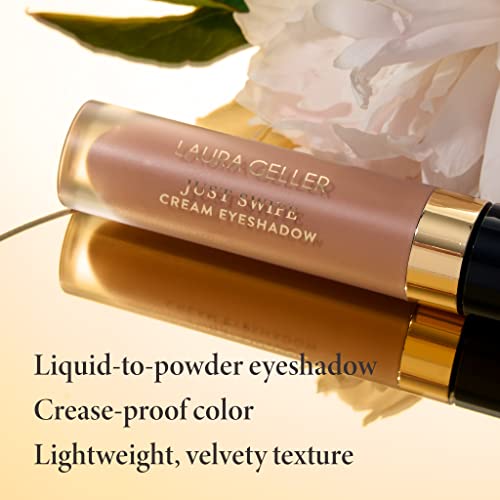 Laura Geller Just Swipe Liquid Eyeshadow - Terracotta - Cream-To-Powder - Lightweight Crease-Proof Velvety Color - Long-Lasting Finish #TOP1
