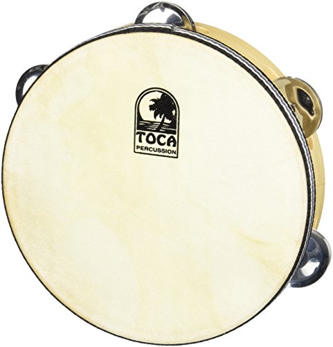 Tambourin TOCA T1075h avec cymbalettes en acier pour percussionnistes