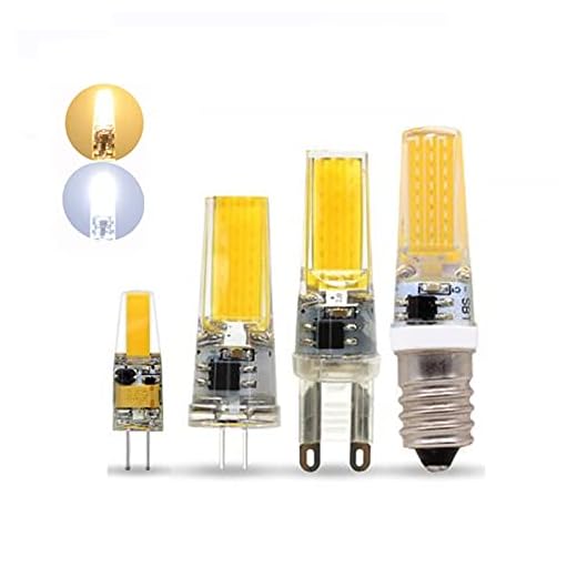 RZL LED-lampor Bulbs 5PCS / LOT LED COB-lampa G4 G9 AC/DC 12V 220V 6W 9W COB SMD LED Lighting Lights Byt 30W halogen spotlight ljuskrona (Färg : Cold white, Storlek : G4 AC220V dimmable)