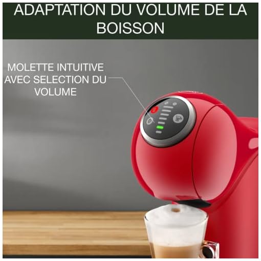 Krups KP3405 NESCAFÉ Dolce Gusto Genio S Plus Kapselmaschine | Espresso Boost | Temperaturauswahl | Heiß- & Kaltgetränke | 15 bar Pumpendruck | 0,8l Wassertank | 1500 Watt | Farbe Rot – Bild 6