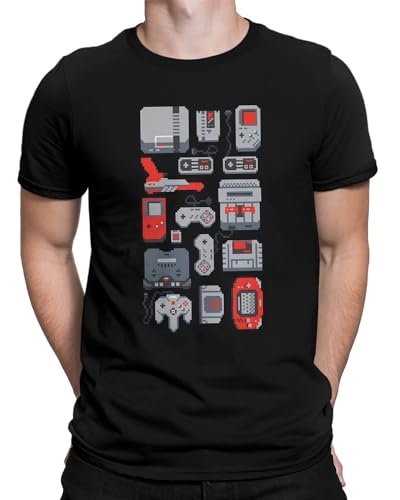 Camiseta Gamer Retro Consoles 8 Bit