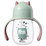 Bebamour Baby Sippy Cups Cute Baby Water Bottles Toddler Sippy Cups Transition Cups with Bottle...