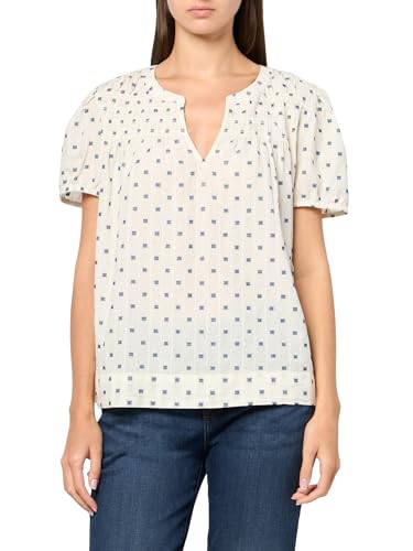 Haut smocked notch neck confortable pour dissimuler les bras