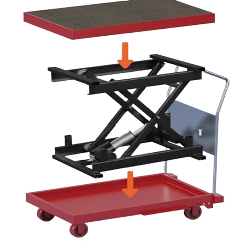 Mesa de comedor eléctrica con control manual, mesa elevadora de centro, plataforma de trabajo, escritorio para computadora, elevador de tijera electrónico, capacidad de peso de 220 lb, 590 mm × 420 mm