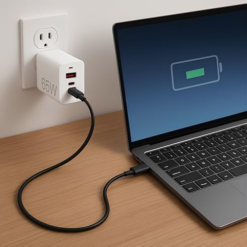Image of Addtam Original 65W Multi-Port Charger Type C PD Fast Charging Adapter for Laptop /MacBook /Tablet /Samsung /Google /Nothing /Motorola /Oneplus /iPhone & Android Smart Phones, Supports All Protocols