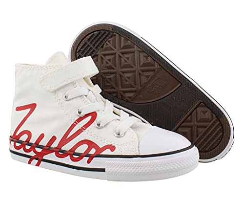 Converse Chuck Taylor All Star 1V Chuck Day Toddler High Top White/University Red2