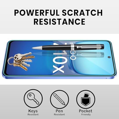 Image of For iQOO Z10X 5G Tempered glass Screen Protector with Full Edge Protection and Easy Self-Installation Kit
