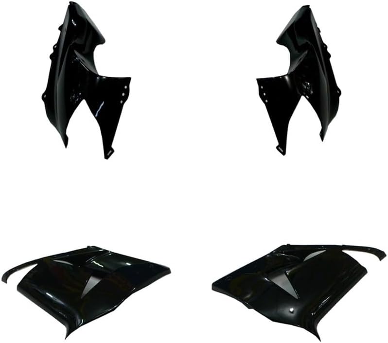 Motorcycle Air Heat Deflector Air Deflector for ZX10R 2004 2005 Bodywork Fairing Motorcycle Side Panel Injection Bright Black Pack Left Right Tail Behind