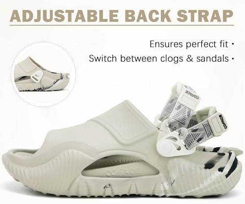 Image of COFACE Mens Orthotic Clogs Orthopedic Mules for Men Recovery Sandals Man Plantar Fasciitis Summer Casual Size 7-15
