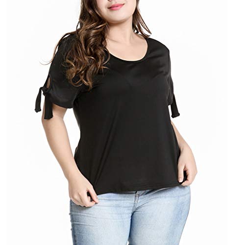 menolana Camiseta para Mulheres com Gola Larga Folgada de Verão, XL 2XL 3XL 4XL 5XL - 2XL