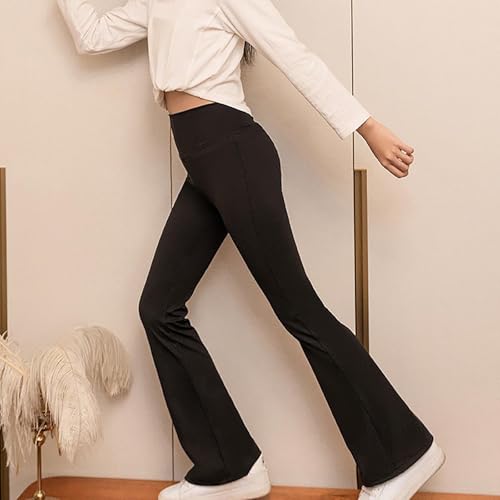 Girls Flare Leggings Fashion High Waisted Bootcut Athletic Workout Dance Yoga Pants Casual Uniform Preppy Clothes4